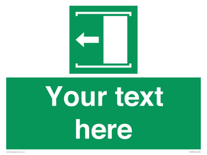 Custom Slide to Open Sign